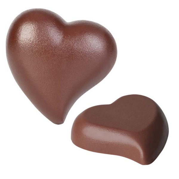 Hans Brunner Spinning-Moulds - Curved heart - SE-0613-L - Dimensions: Length: 75 mm