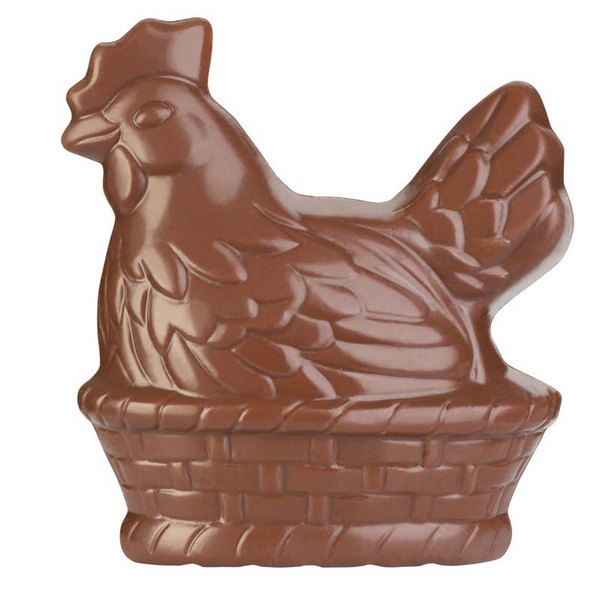 Hans Brunner Spinning-Moulds - Hen in basket - SE-0656-S - Dimensions: Length: 64.2 mm