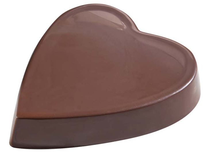 Chocolate World Hollow Figure Moulds - T0034 - Vivak Heart Plain 195mm - 225x200x34mm