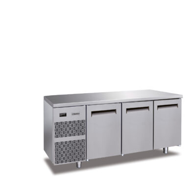 Chocolate Fridge - Everlasting Refrigerated Workbench for Chocolate - Humidity Controlled - Triple-Door - AR CHOC CABIN 3