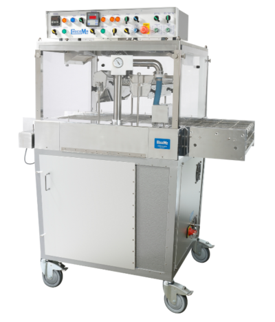 Chocolate Enrober Without Tempering 240mm wide enrobing belt 2m Take Off Table ChocoMa 2MP Series