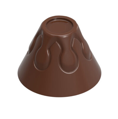 Chocolate World Frame Moulds - CW1738 - Volcano - Louis Tanuhadi - 10gm - 31x31x21.5mm