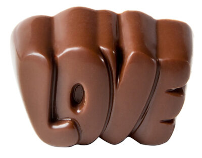 Chocolate World Frame Moulds - CW1744 - Love Praline - 10.5gm - 33x22.5x16mm