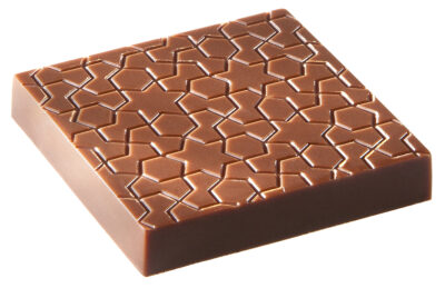 Chocolate World Frame Moulds - CW1775 - Caraque Sherazade - 4.5gm - 28.5x28.5x5mm