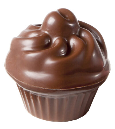 Chocolate World Frame Moulds - CW1776 - Cupcake - 17.5gm - 32x32x18mm