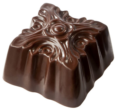 Chocolate World Frame Moulds - CW1787 - Ornament Square - 14.5gm - 30.5x30.5x19.5mm