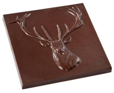 Chocolate World Frame Moulds - CW1792 - Tablet Stag - 55gm - 85x85x9.5mm