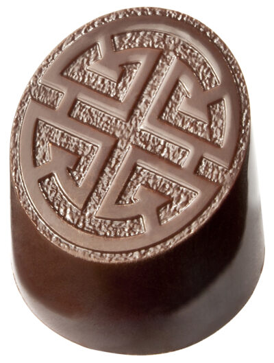 Chocolate World Frame Moulds - CW1794 - Jade Stamp - 12.5gm - 26x26x25.5mm