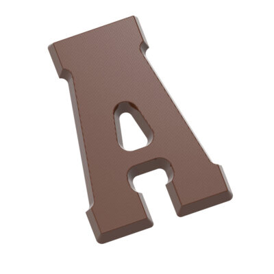 Chocolate World Frame Moulds - CW1800 - Letter A 135 Gr - 135gm - 140.8x105.6x14.66mm