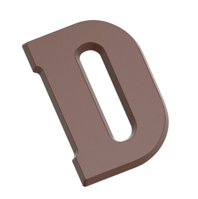 Chocolate World Frame Moulds - CW1803 - Letter D 135 Gr - 135gm - 140.77x102.42x13.4mm