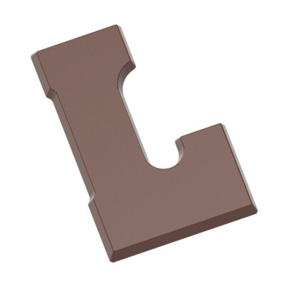 Chocolate World Frame Moulds - CW1811 - Letter L 135 Gr - 135gm - 140.77x105.42x15.18mm