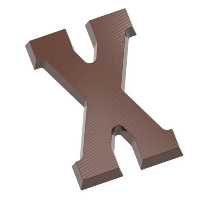 Chocolate World Frame Moulds - CW1823 - Letter X 135 Gr - 135gm - 140.77x93.34x14.46mm