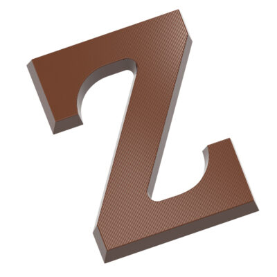 Chocolate World Frame Moulds - CW1825 - Letter Z 135 Gr - 135gm - 140.77x104.68x13.12mm