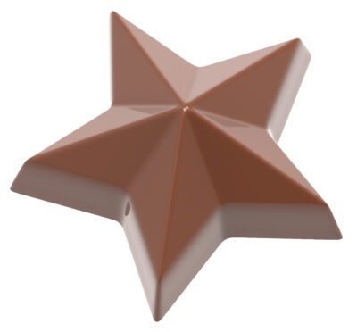 Chocolate World Frame Moulds - CW1862 - Star - 10.5gm - 42.5x44.5x17.5mm