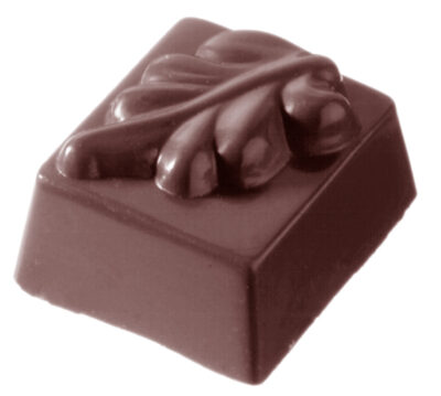 Chocolate World Frame Moulds - CW1871 - Square Leaf 9,5 Gr - 9.5gm - 27x24x16mm
