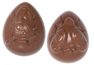 Chocolate World Frame Moulds - CW1873 - Crash Test Bunny - 133gm - 72x55x35mm