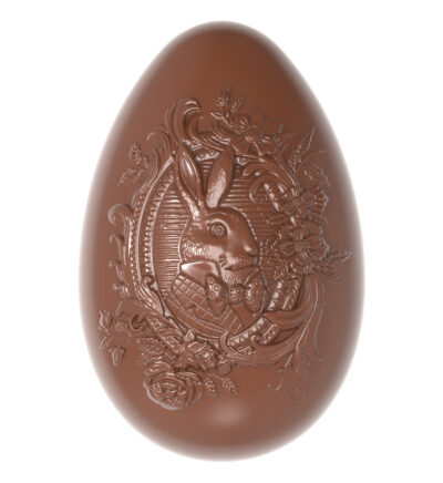 Chocolate World Frame Moulds - CW1889 - Egg Belle-Époque - 89.5gm - 86.5x56.5x33.5mm