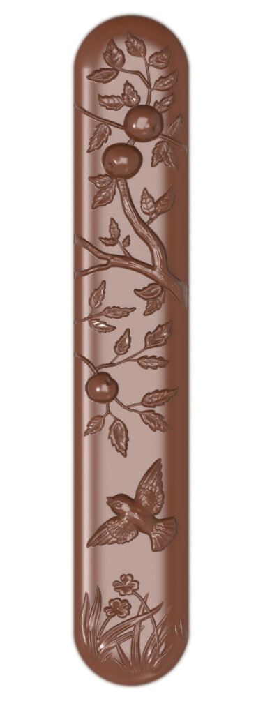 Chocolate World Frame Moulds - CW1894 - Bar Bird Belle-Époque - 16.5gm - 118x21x7.5mm