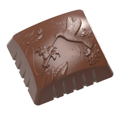 Chocolate World Frame Moulds - CW1897 - Hummingbird - 10gm - 30.5x27.5x14.5mm