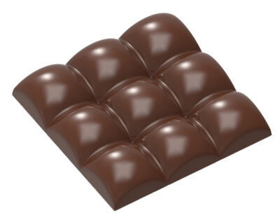Chocolate World Frame Moulds - CW1898 - Tablet Square Sphere - Alexandre Bourdeaux - 77.5gm - 79.55x79.55x13.45mm
