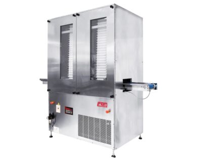 Cooling tunnel for chocolate moulds, 5 moulds per minute - 100 mould capacity - CLIMA_100