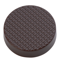 Hans Brunner One-Shot - Round praline - OSE-0001-NT-PC15 - Dimensions: Length: 29 mm, Width: 29 mm, Height: 8 mm
