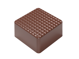 Hans Brunner One-Shot - Square praline high - OSE-0003-NT-PC15 - Dimensions: Length: 23 mm, Width: 23 mm, Height: 12 mm, Weight: 7 grs