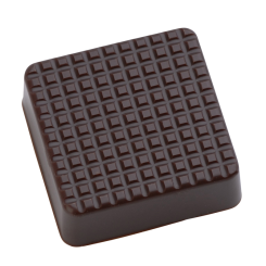 Hans Brunner One-Shot - Square praline - OSE-0004-NT-PC15 - Dimensions: Length: 23 mm, Width: 23 mm, Height: 8 mm