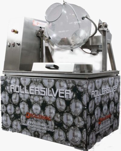 Sugar panning machine for silver products - 20kg capacity - gas - RC_SILVER_15