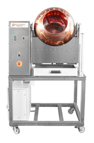 Sugar panning machine - 8kg capacity - gas - with tilt to empty function - RC_SWEET_8 +